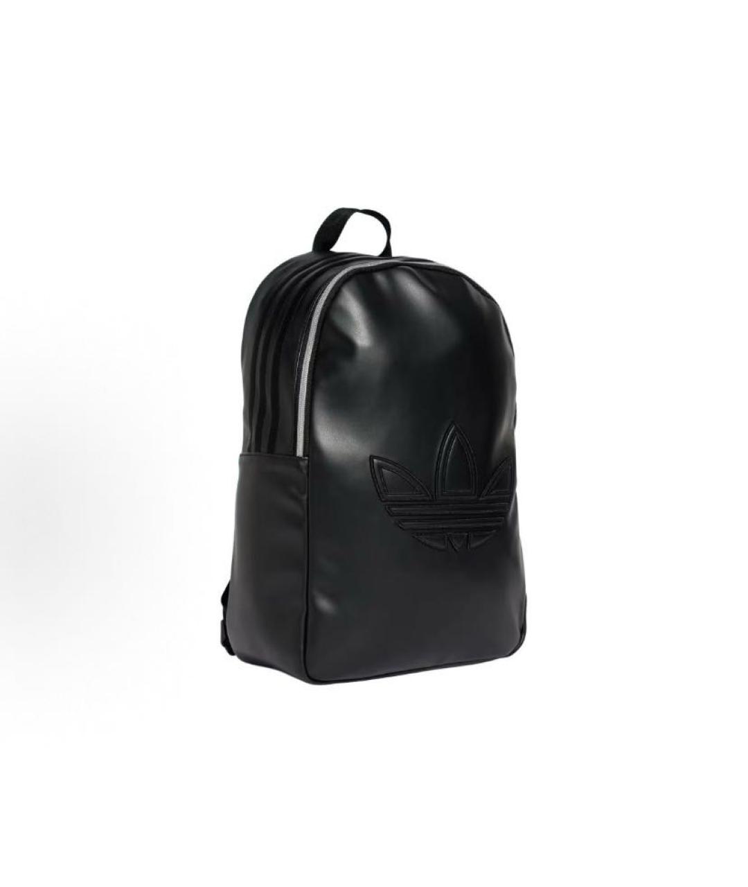 ADIDAS Черный рюкзак из искусственной кожи, фото 2