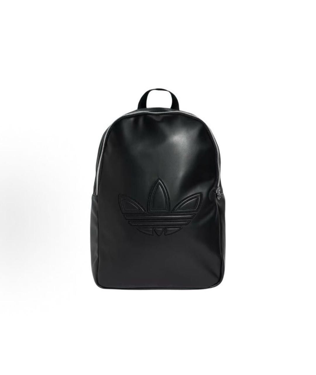 ADIDAS Черный рюкзак из искусственной кожи, фото 5