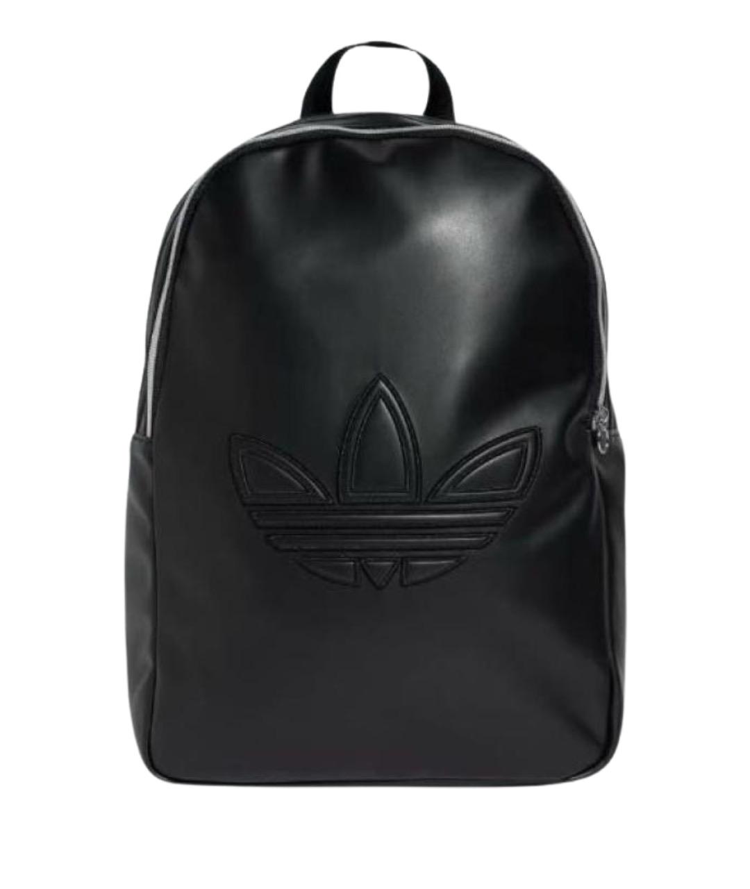 ADIDAS Черный рюкзак из искусственной кожи, фото 1