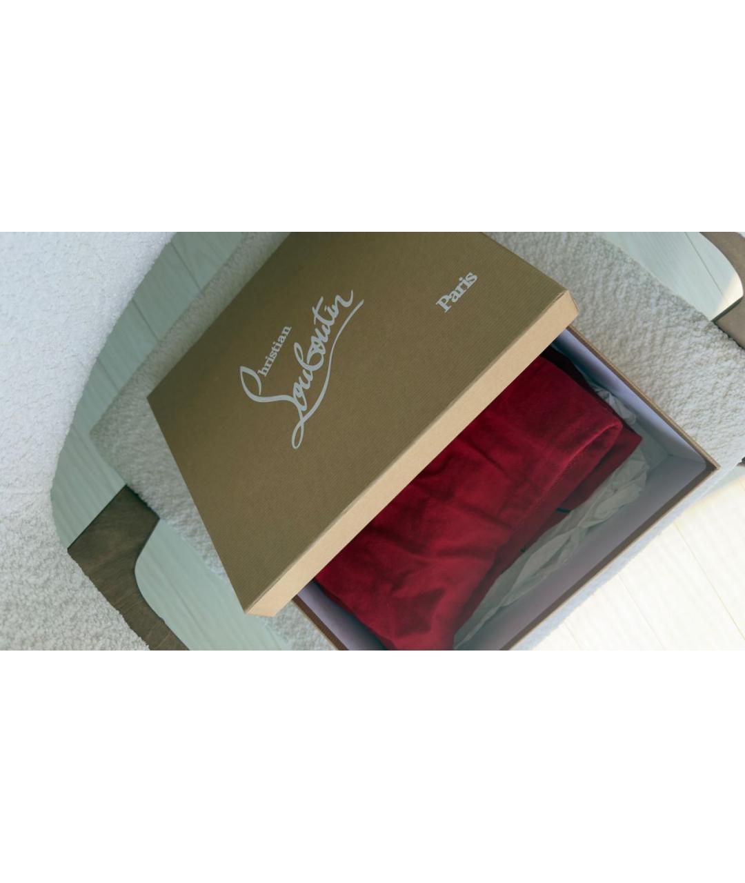 CHRISTIAN LOUBOUTIN Бежевые туфли из лакированной кожи, фото 6