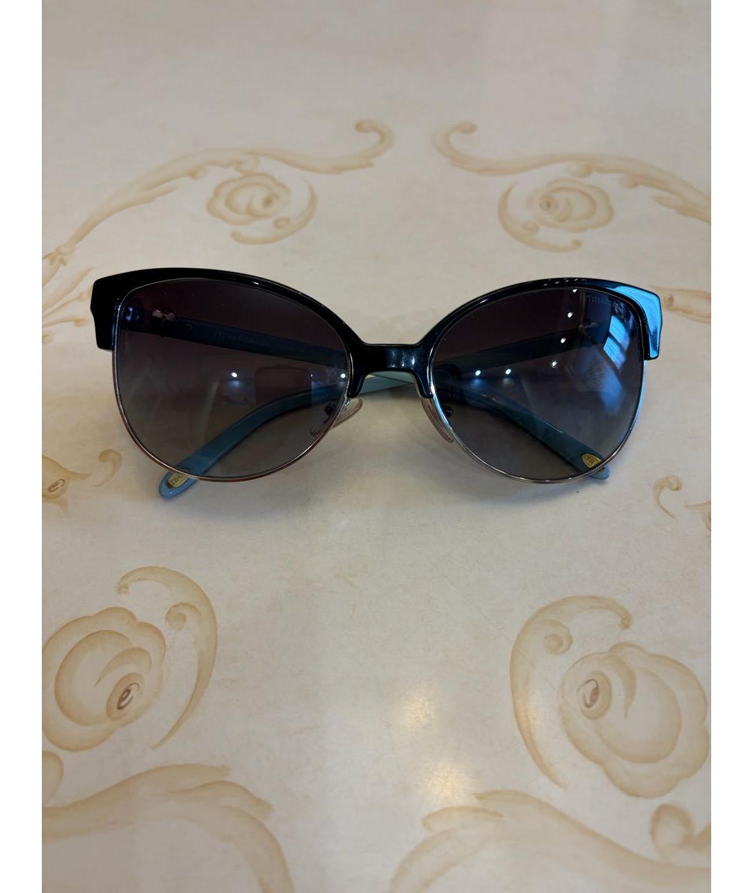 TIFFANY&CO Бирюзовые пластиковые солнцезащитные очки, фото 7