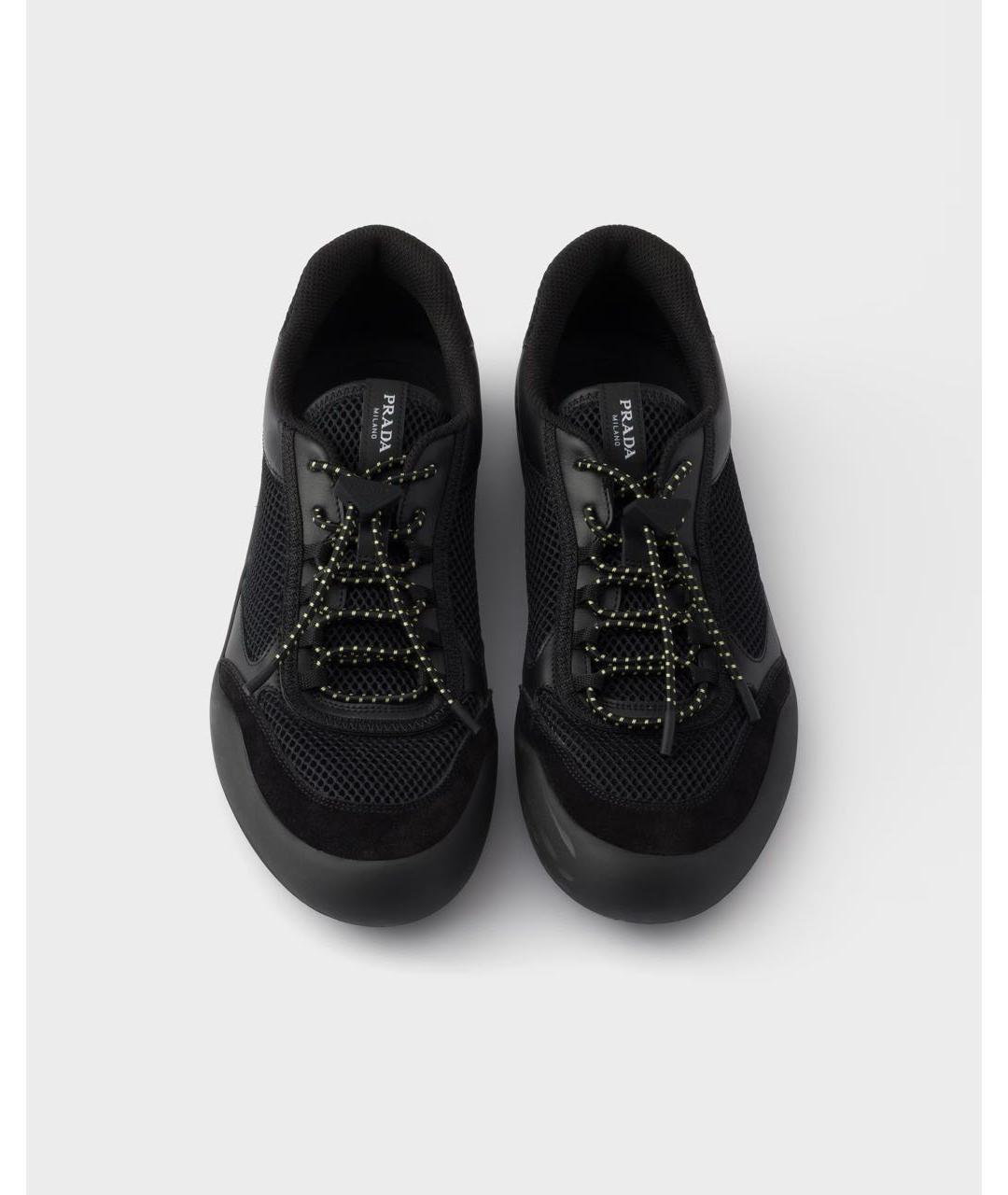 PRADA Черные кроссовки, фото 4