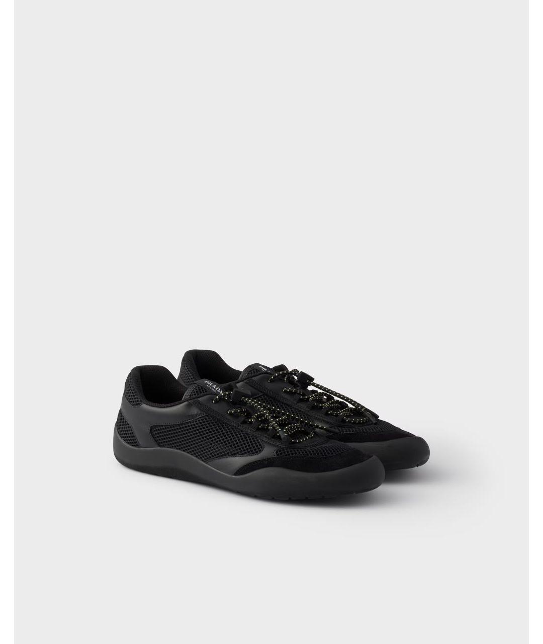 PRADA Черные кроссовки, фото 2