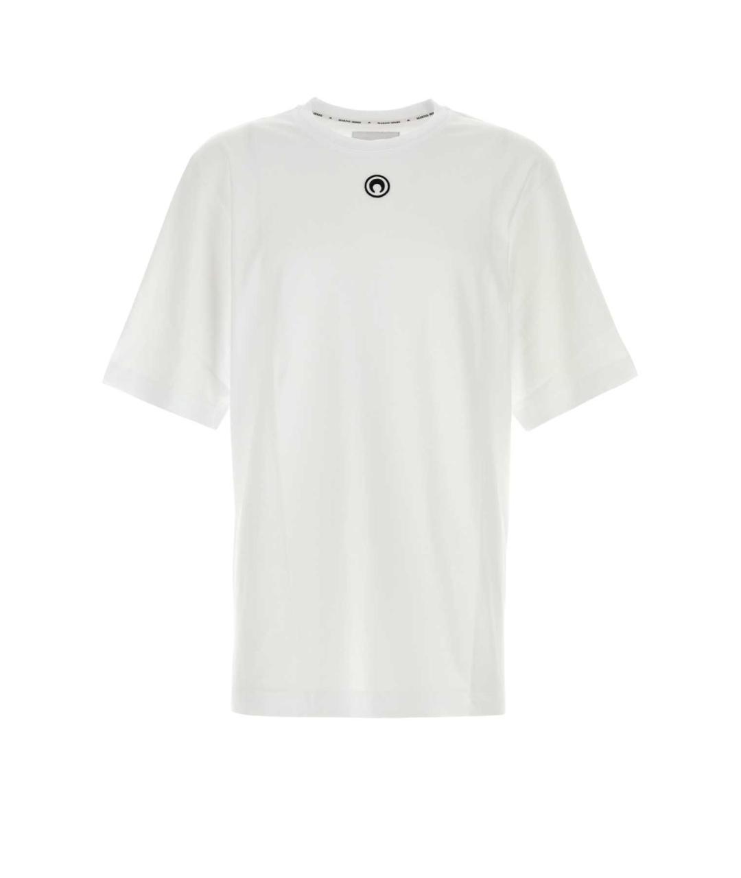 MARINE SERRE Белая хлопковая футболка, фото 1