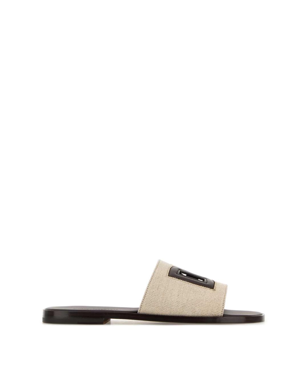 DOLCE&GABBANA Белые шлепанцы, фото 1