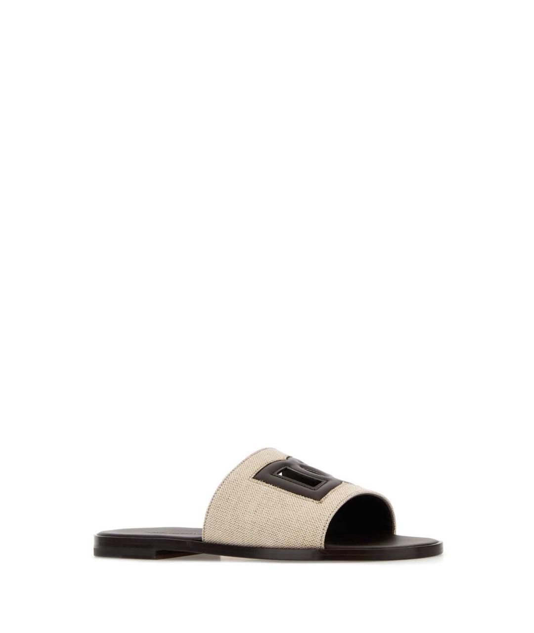 DOLCE&GABBANA Белые шлепанцы, фото 2