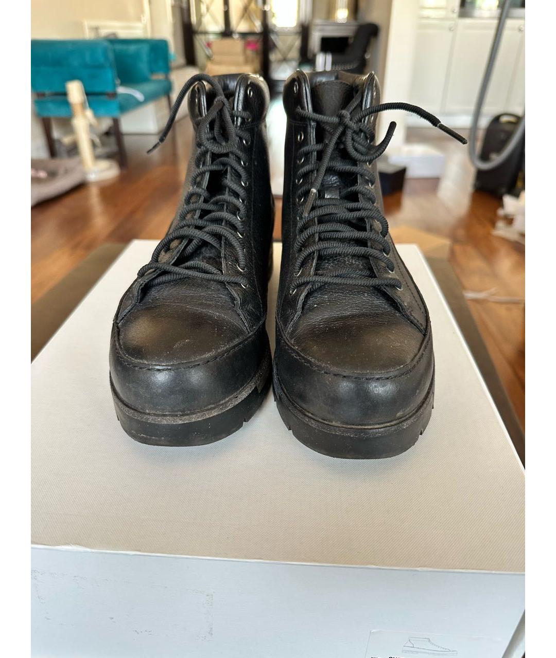 3.1 PHILLIP LIM Черные кожаные высокие ботинки, фото 2