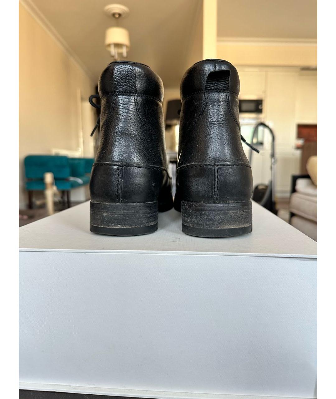 3.1 PHILLIP LIM Черные кожаные высокие ботинки, фото 4