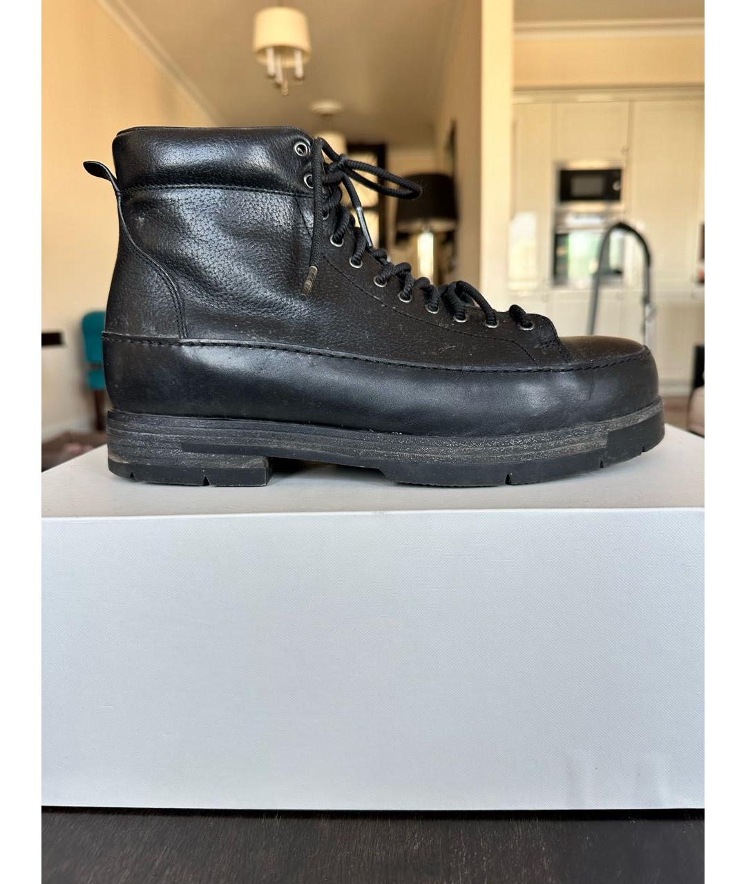 3.1 PHILLIP LIM Черные кожаные высокие ботинки, фото 6