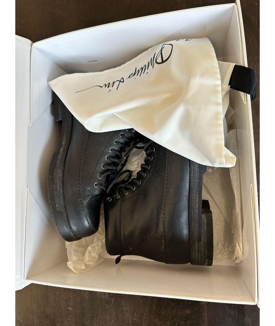 3.1 PHILLIP LIM Черные кожаные высокие ботинки, фото 5