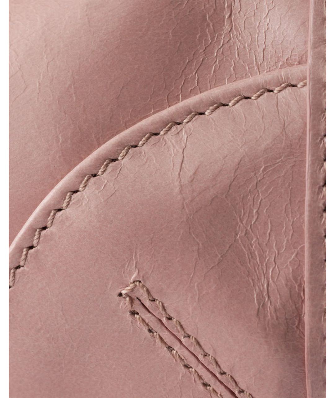 PRADA Розовая кожаная сумка с короткими ручками, фото 5