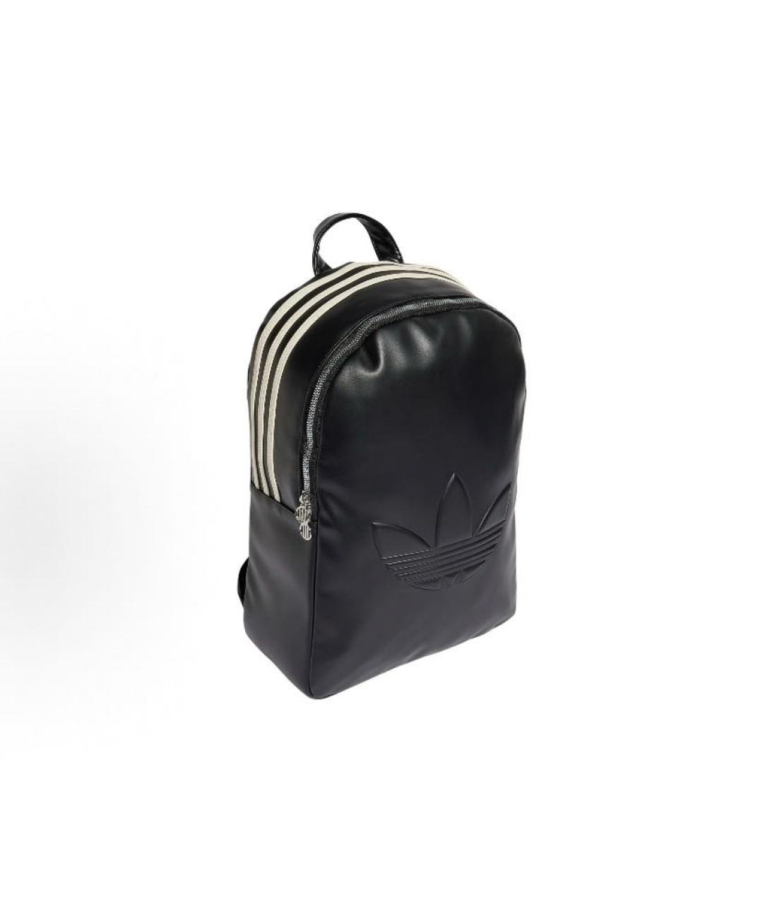 ADIDAS Черный рюкзак из искусственной кожи, фото 2