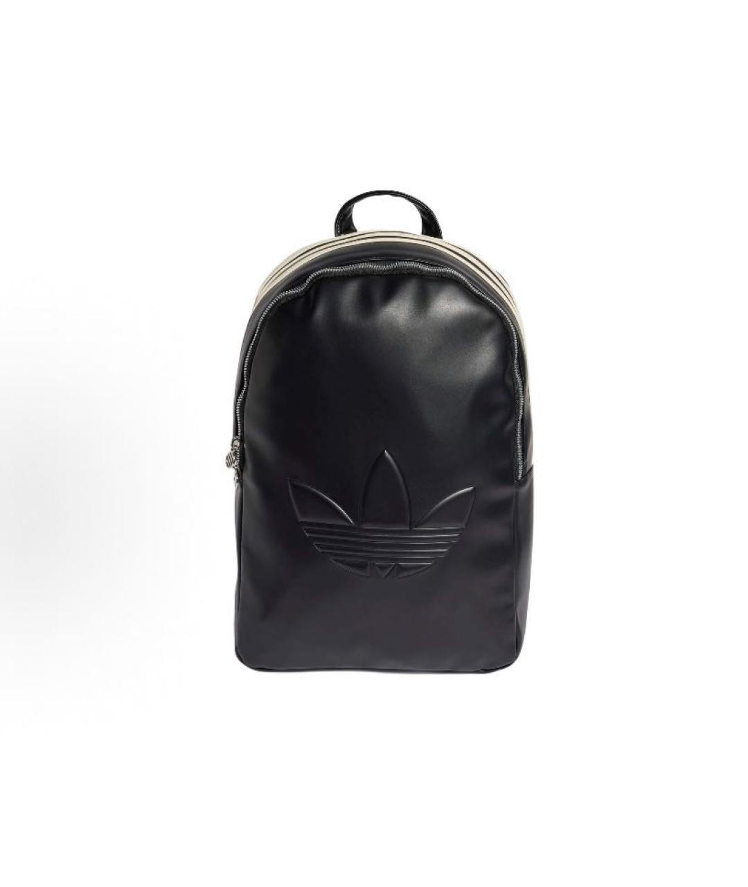 ADIDAS Черный рюкзак из искусственной кожи, фото 5