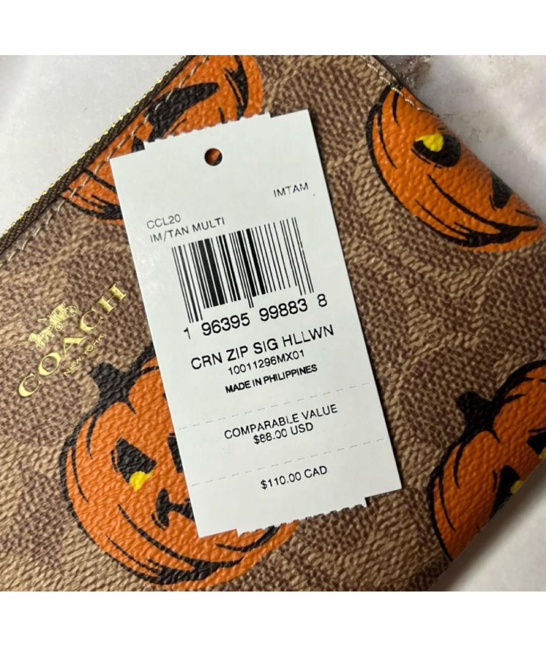 COACH Коричневый кошелек, фото 8