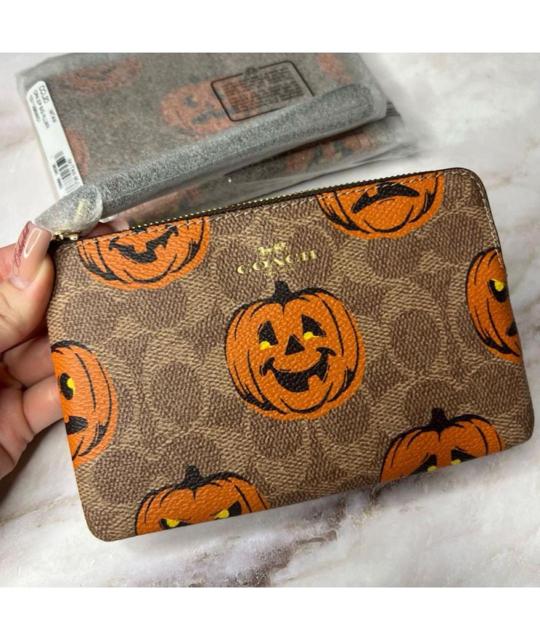 COACH Коричневый кошелек, фото 3