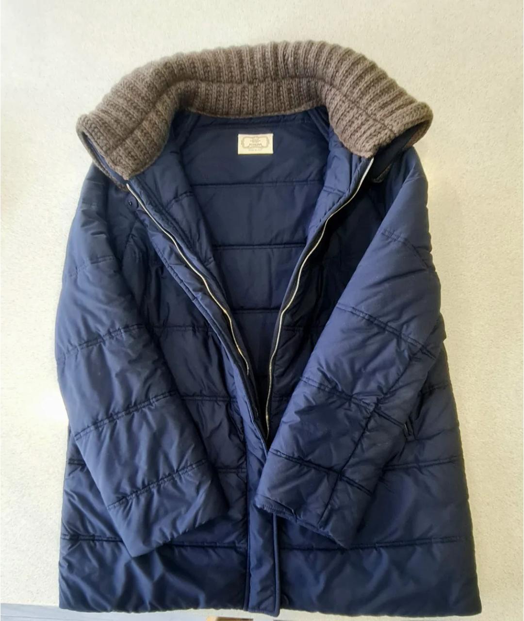 AGNONA Синяя полиэстеровая куртка, фото 3