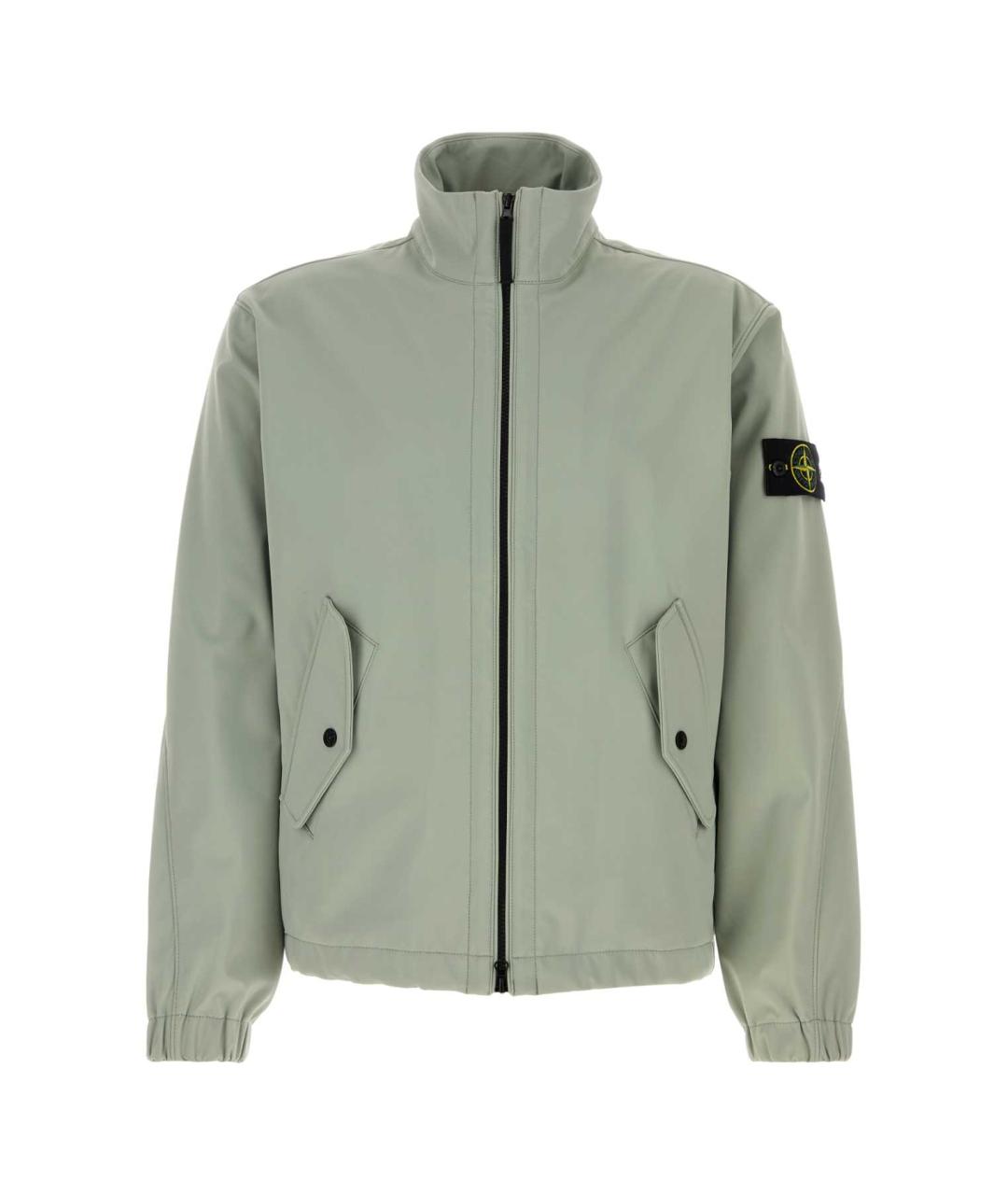 STONE ISLAND Зеленая полиэстеровая куртка, фото 1