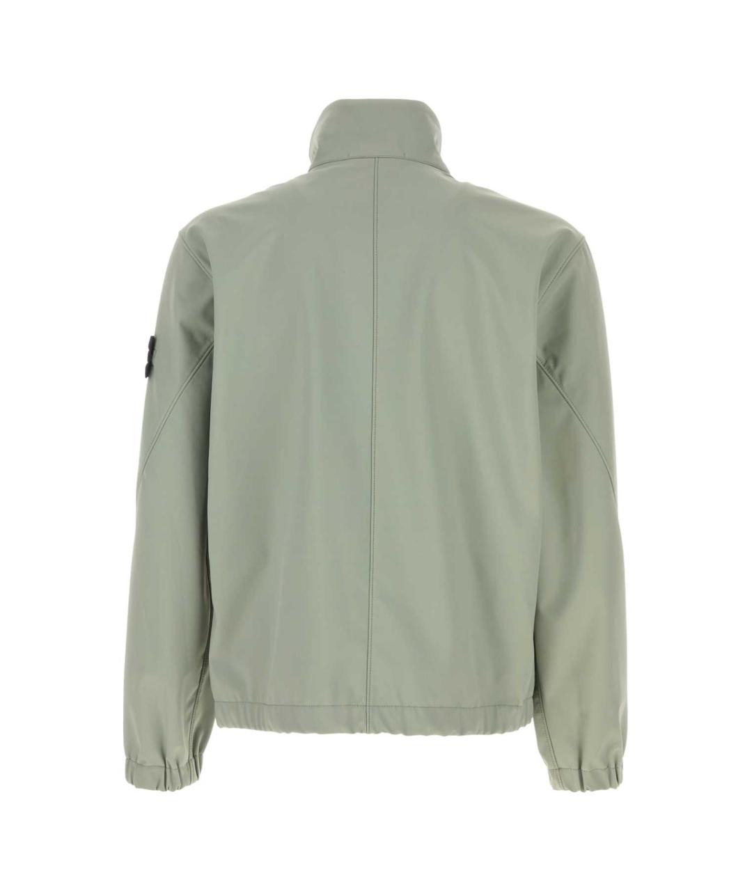 STONE ISLAND Зеленая полиэстеровая куртка, фото 2