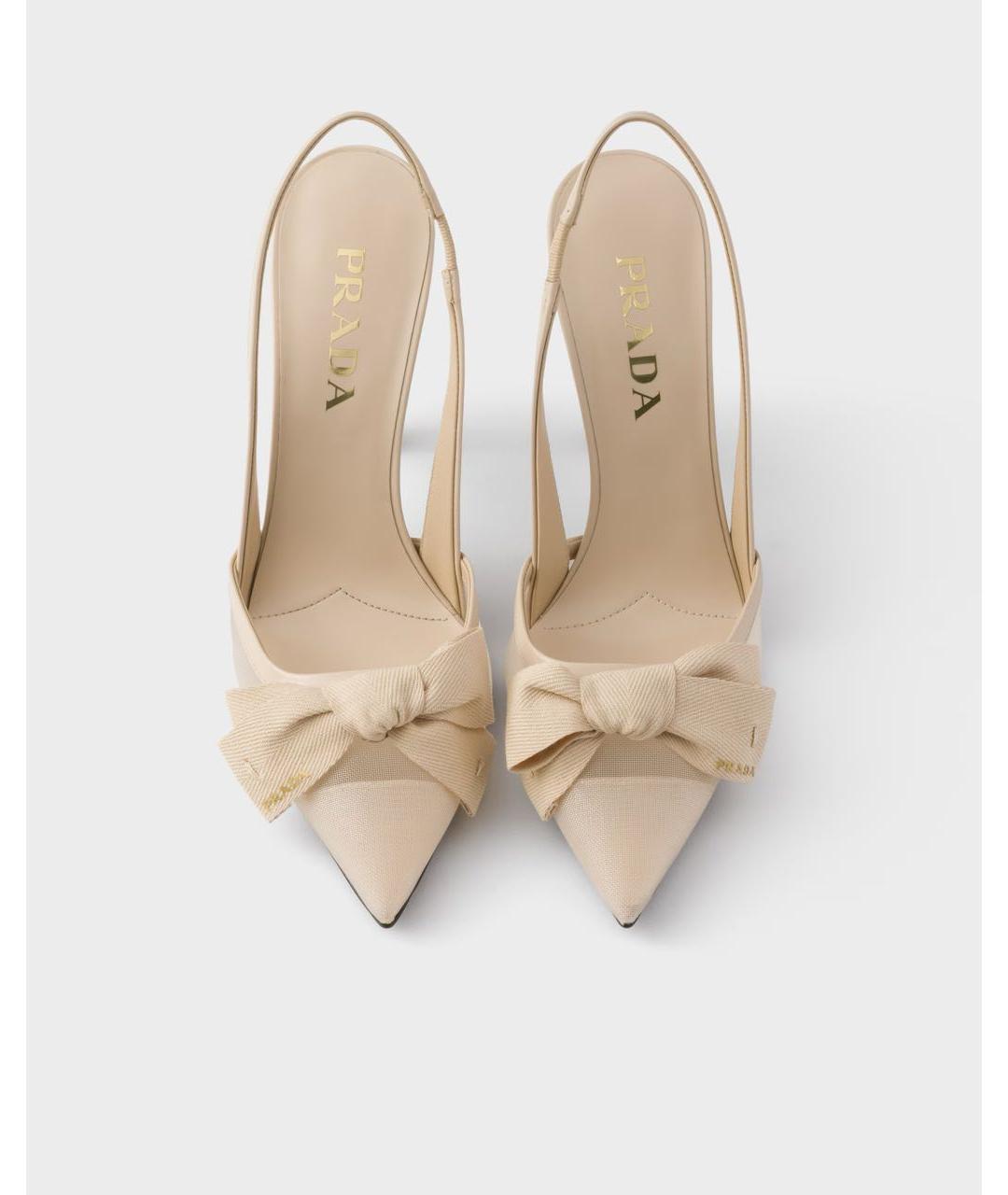PRADA Бежевые туфли, фото 3