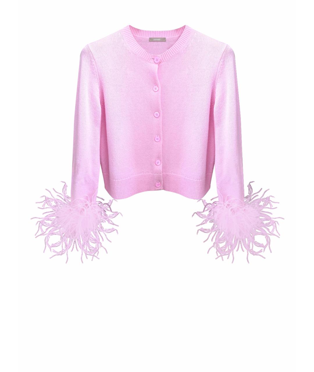 12 STOREEZ Розовый шерстяной кардиган, фото 1