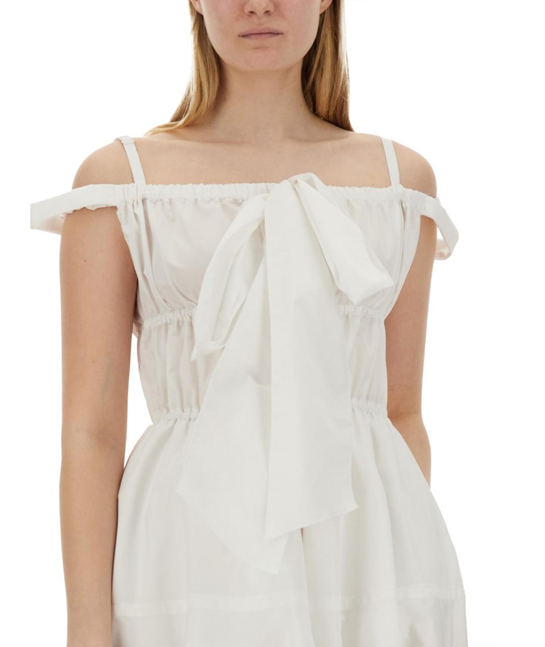 PATOU Белое полиэстеровое повседневное платье, фото 4