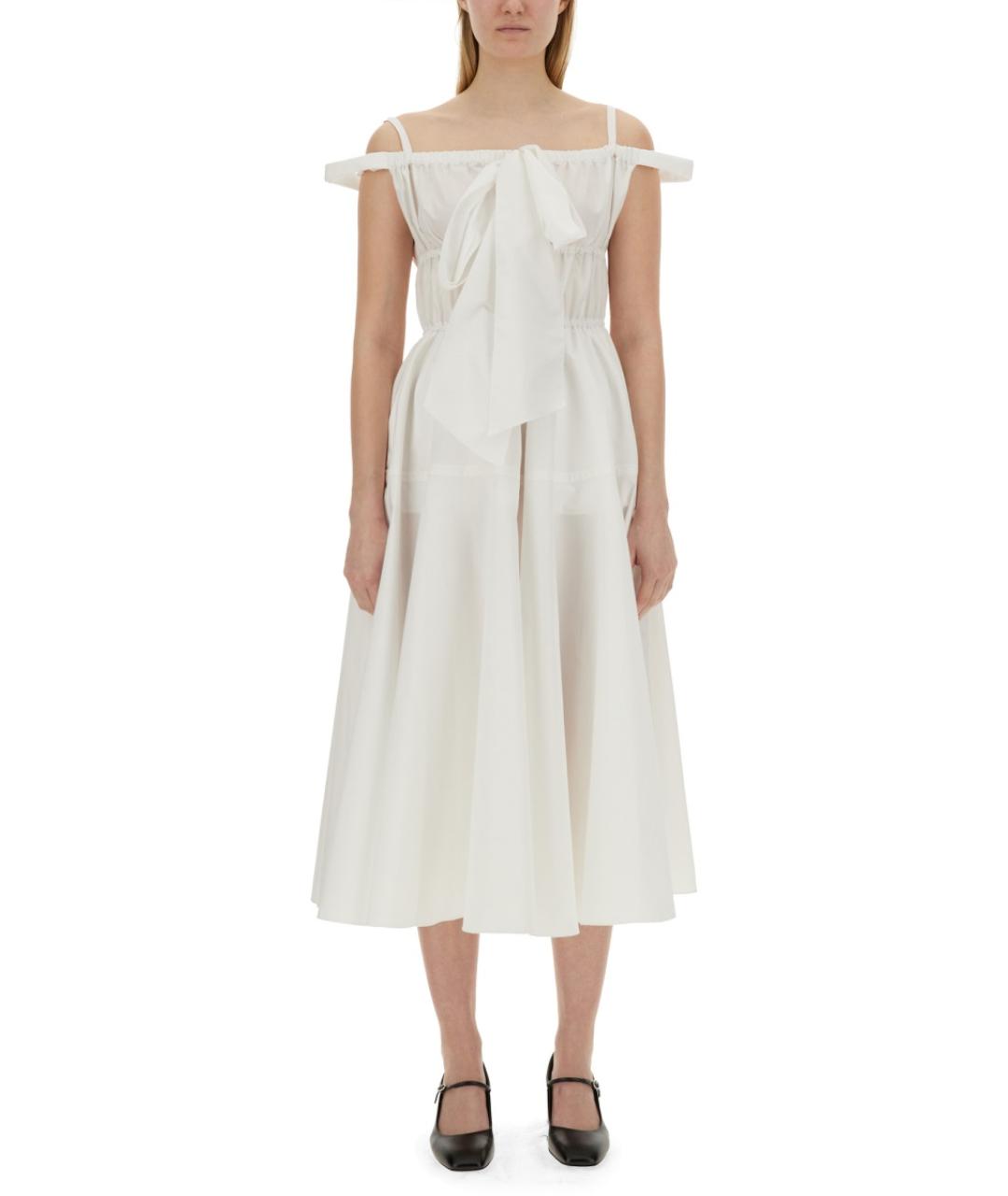 PATOU Белое полиэстеровое повседневное платье, фото 1