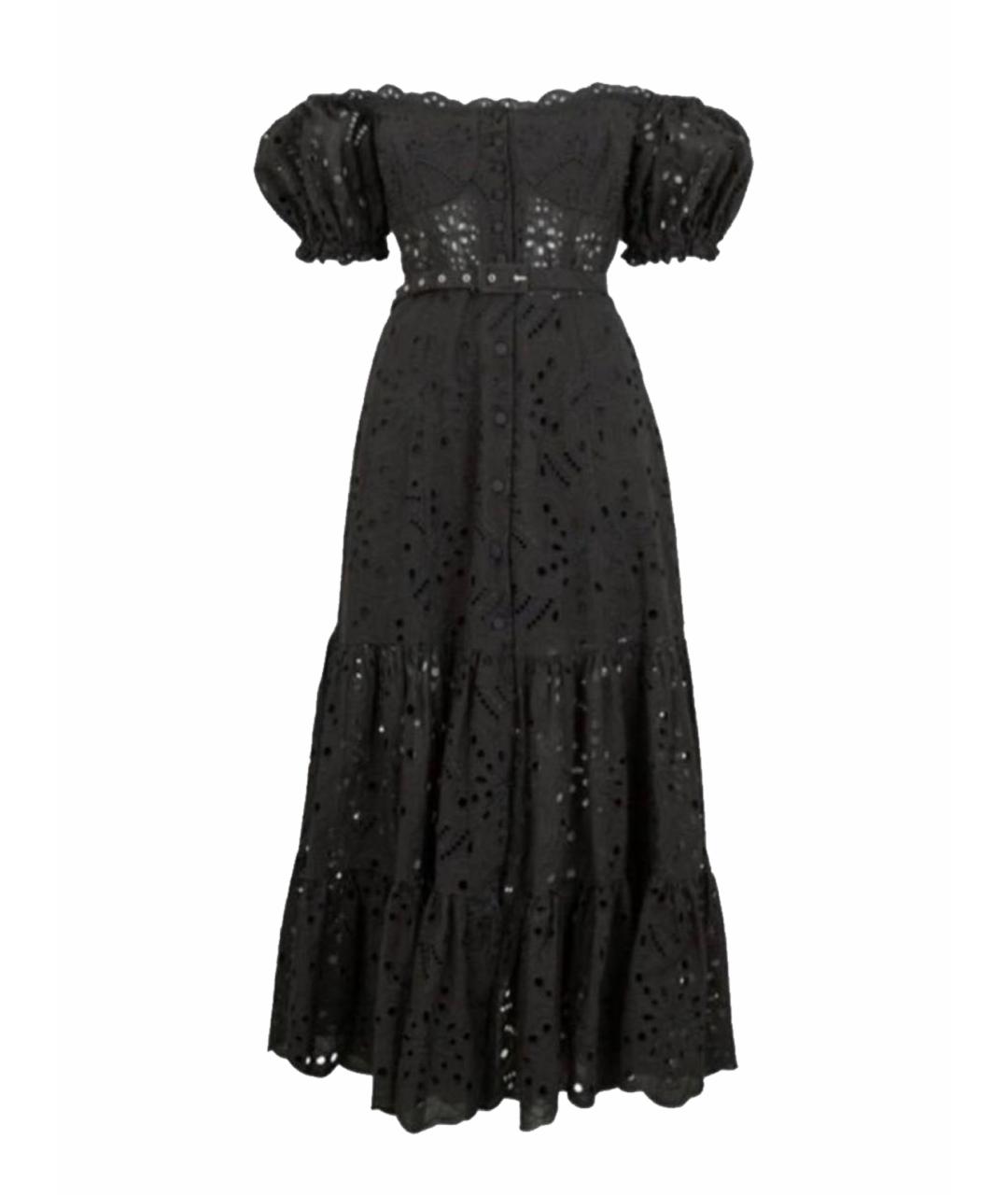 CHARO RUIZ Черное хлопковое платье, фото 1