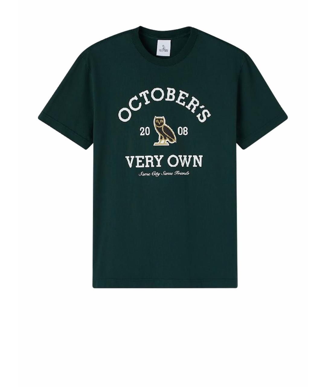 OVO by Drake Зеленая хлопковая футболка, фото 7