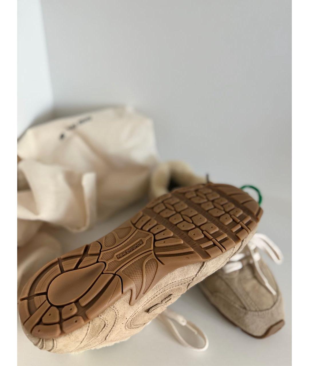 MIU MIU Бежевые замшевые кеды, фото 7