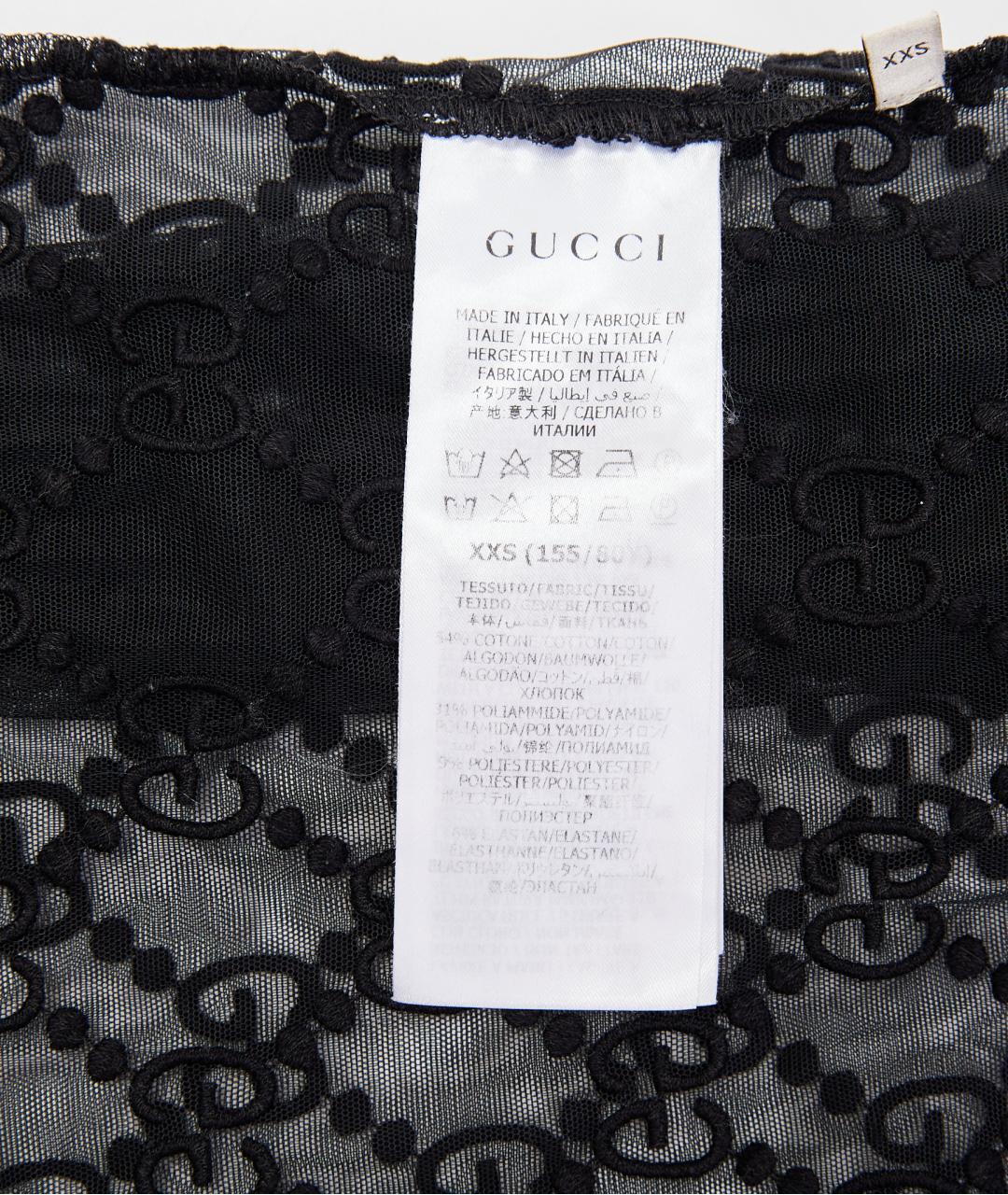 GUCCI Черная хлопковая блузы, фото 5