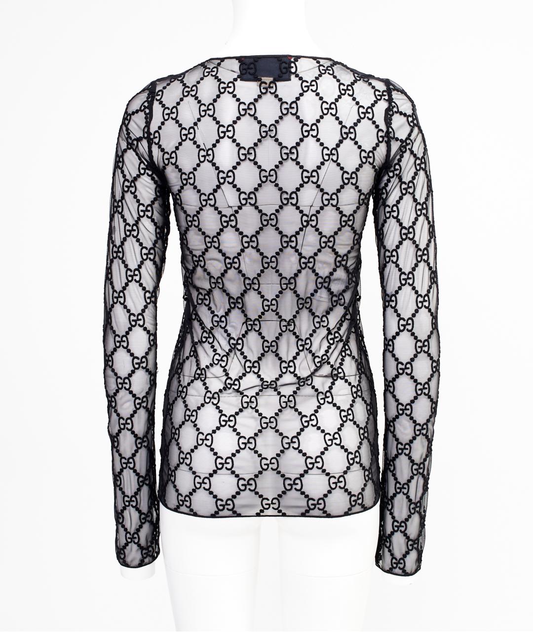 GUCCI Черная хлопковая блузы, фото 3