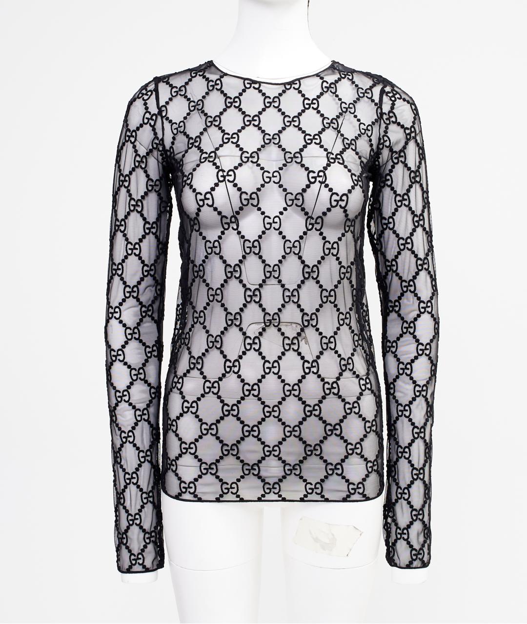 GUCCI Черная хлопковая блузы, фото 2