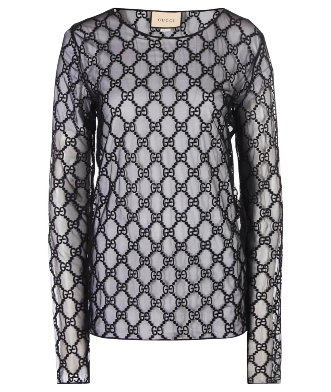 GUCCI Черная хлопковая блузы, фото 1