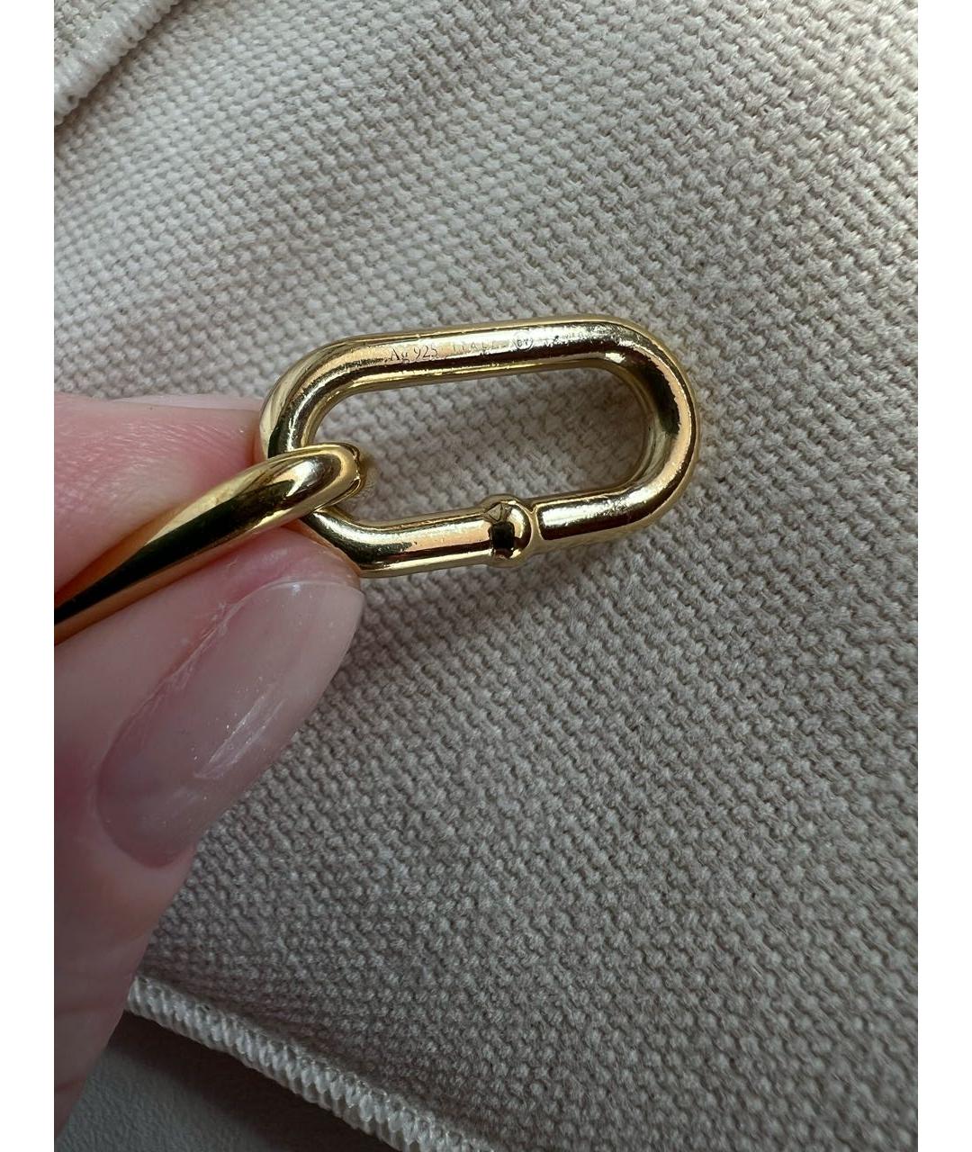 BOTTEGA VENETA Золотые серебряные серьги, фото 5