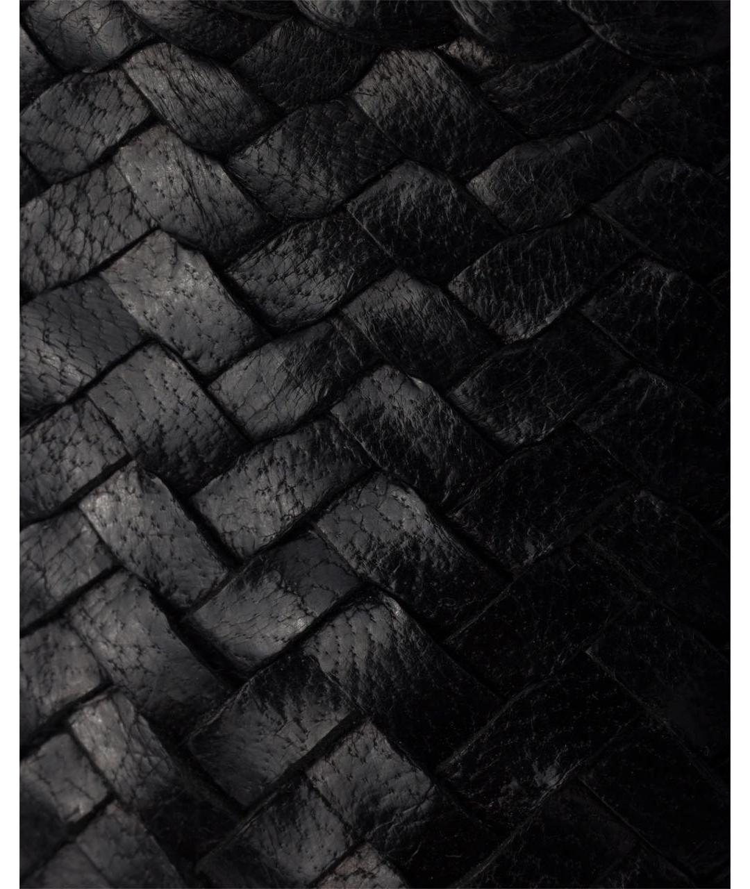 PRADA Черные кожаные лодочки на низком каблуке, фото 6