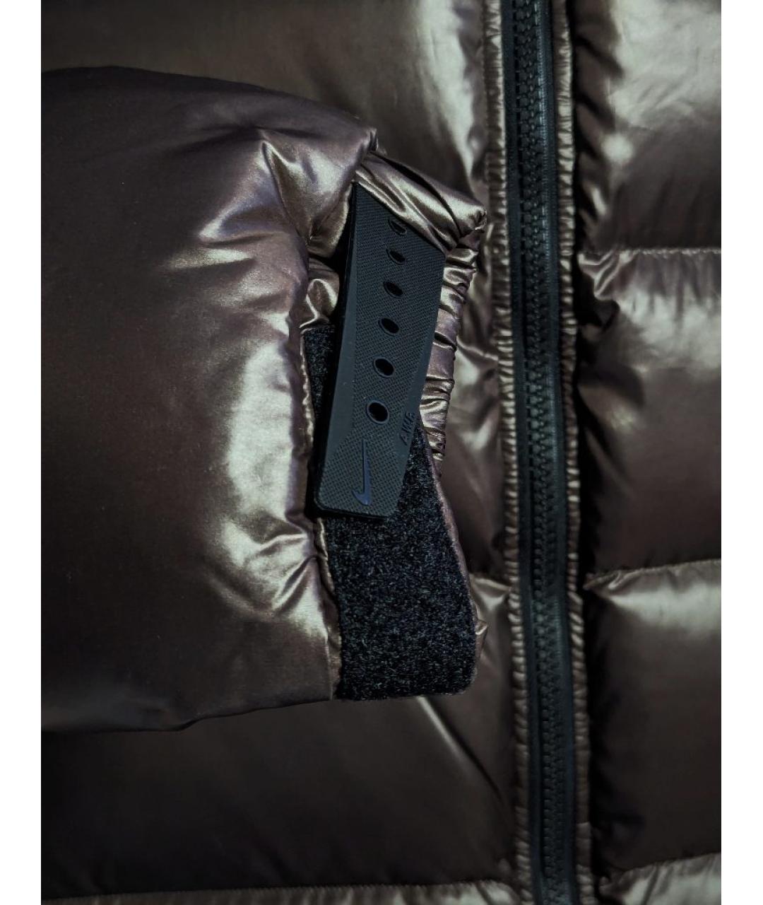 NIKE Коричневая полиэстеровая куртка, фото 6