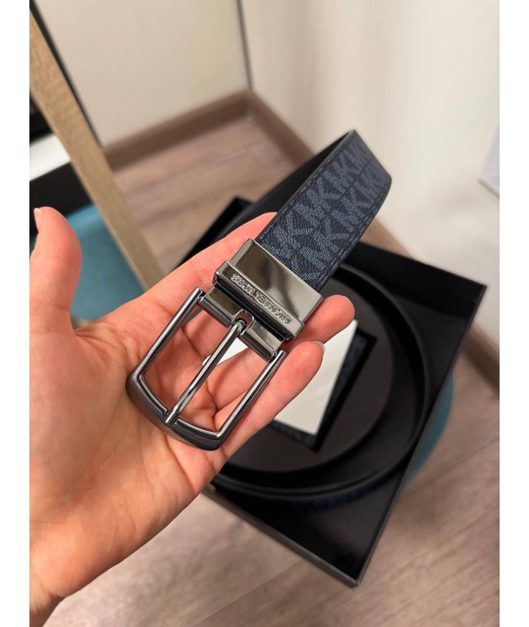 MICHAEL KORS Антрацитовый ремень, фото 6