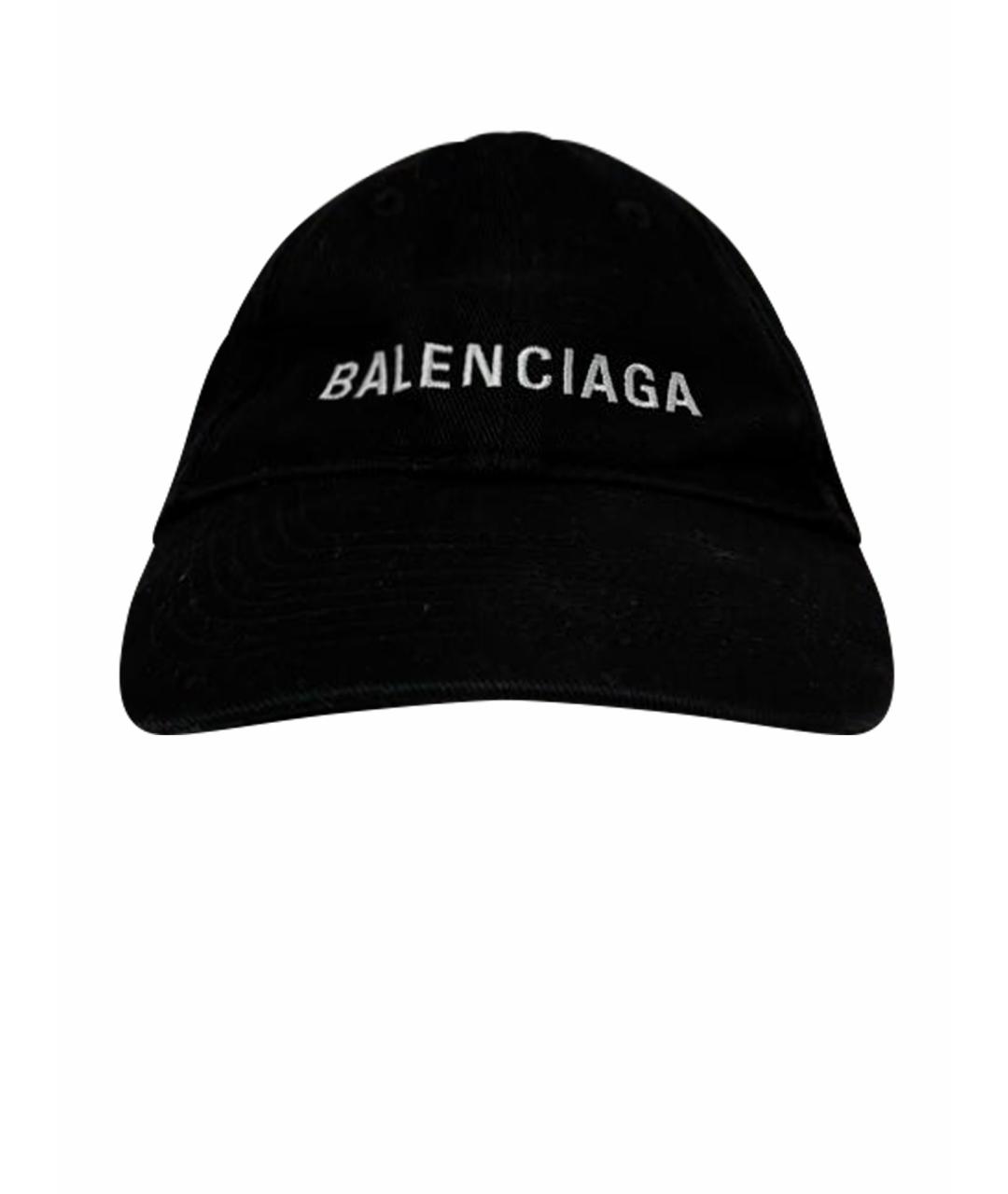 BALENCIAGA Черная хлопковая кепка/бейсболка, фото 1