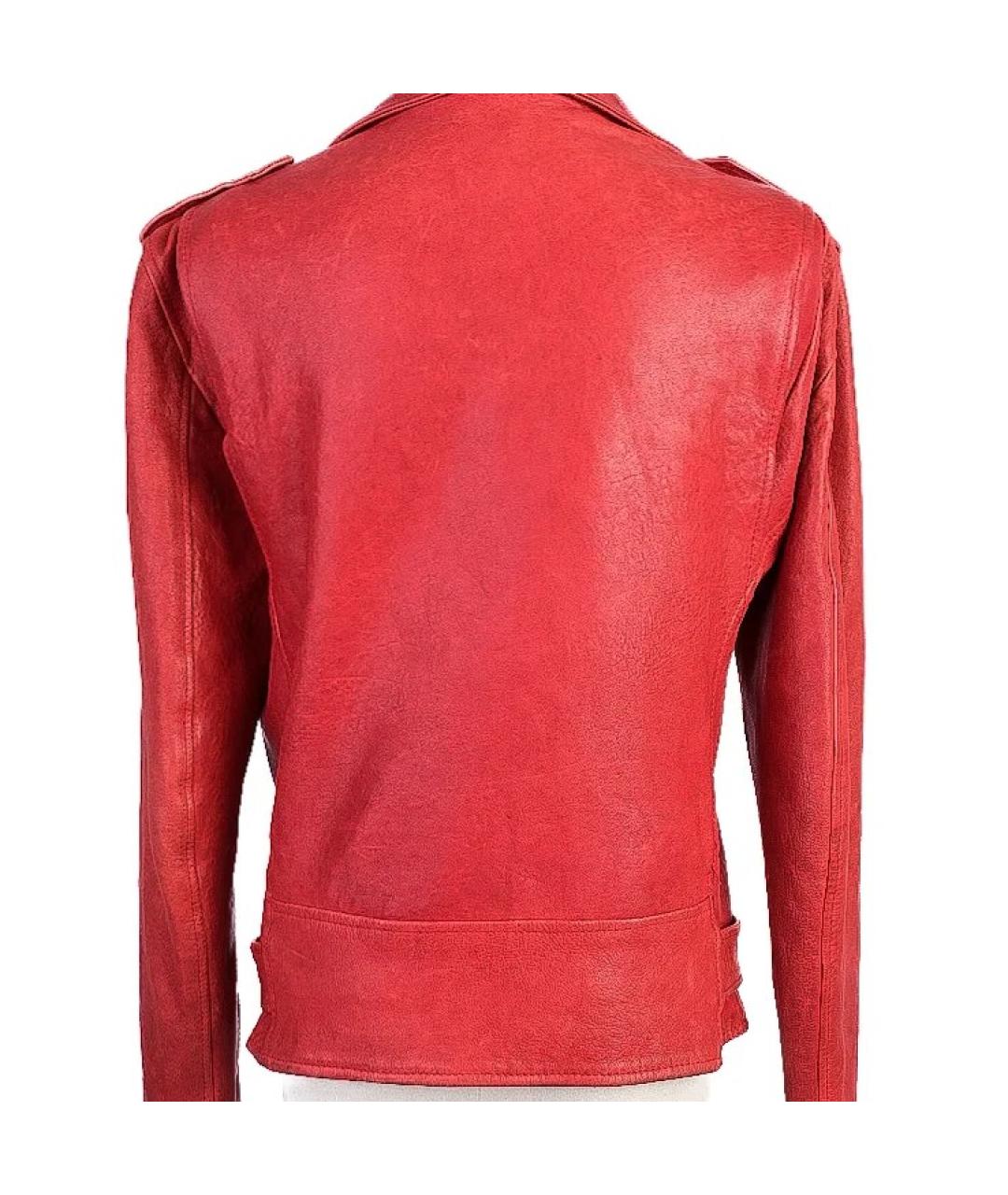 ERMANNO SCERVINO Красная кожаная куртка, фото 2
