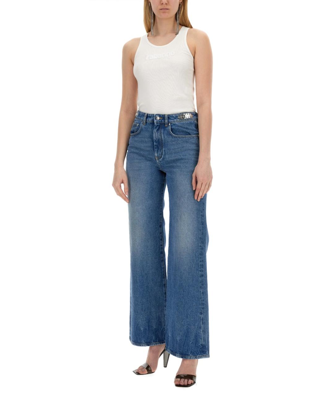 PACO RABANNE Белая вискозная майка, фото 2