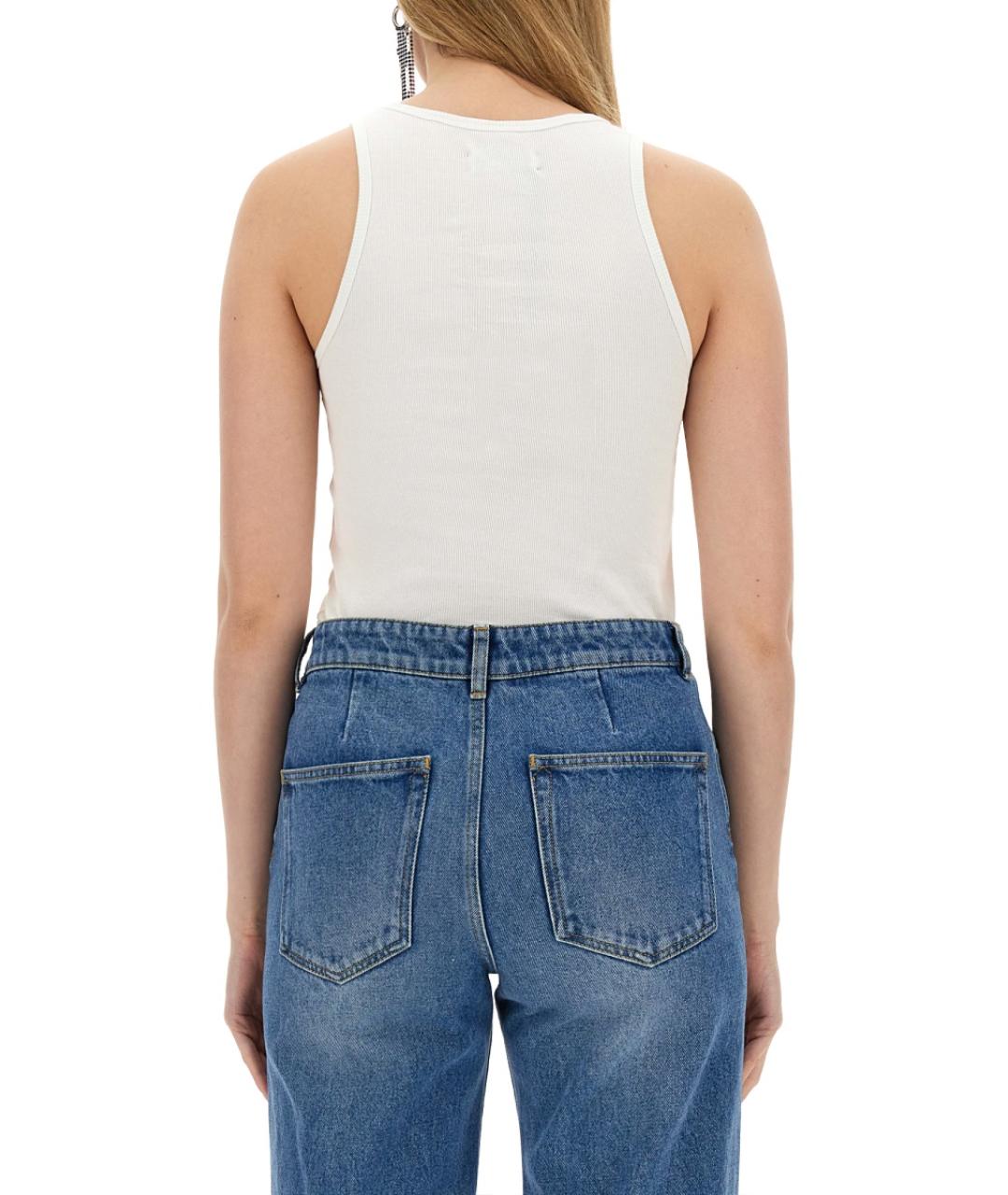 PACO RABANNE Белая вискозная майка, фото 3