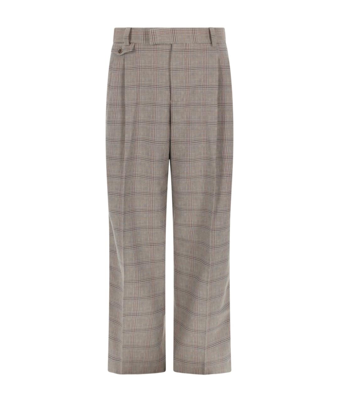 Drole de Monsieur Бежевые хлопковые повседневные брюки, фото 1