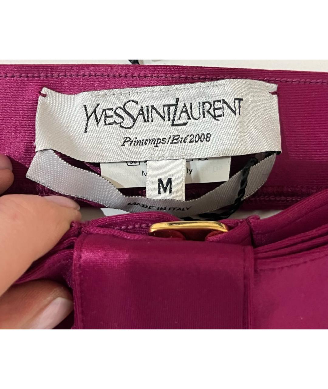 SAINT LAURENT Бордовый купальник, фото 5