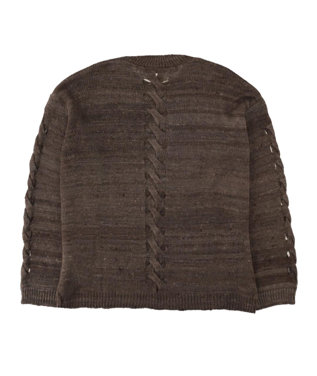 OUR LEGACY Коричневый шелковый джемпер / свитер, фото 2