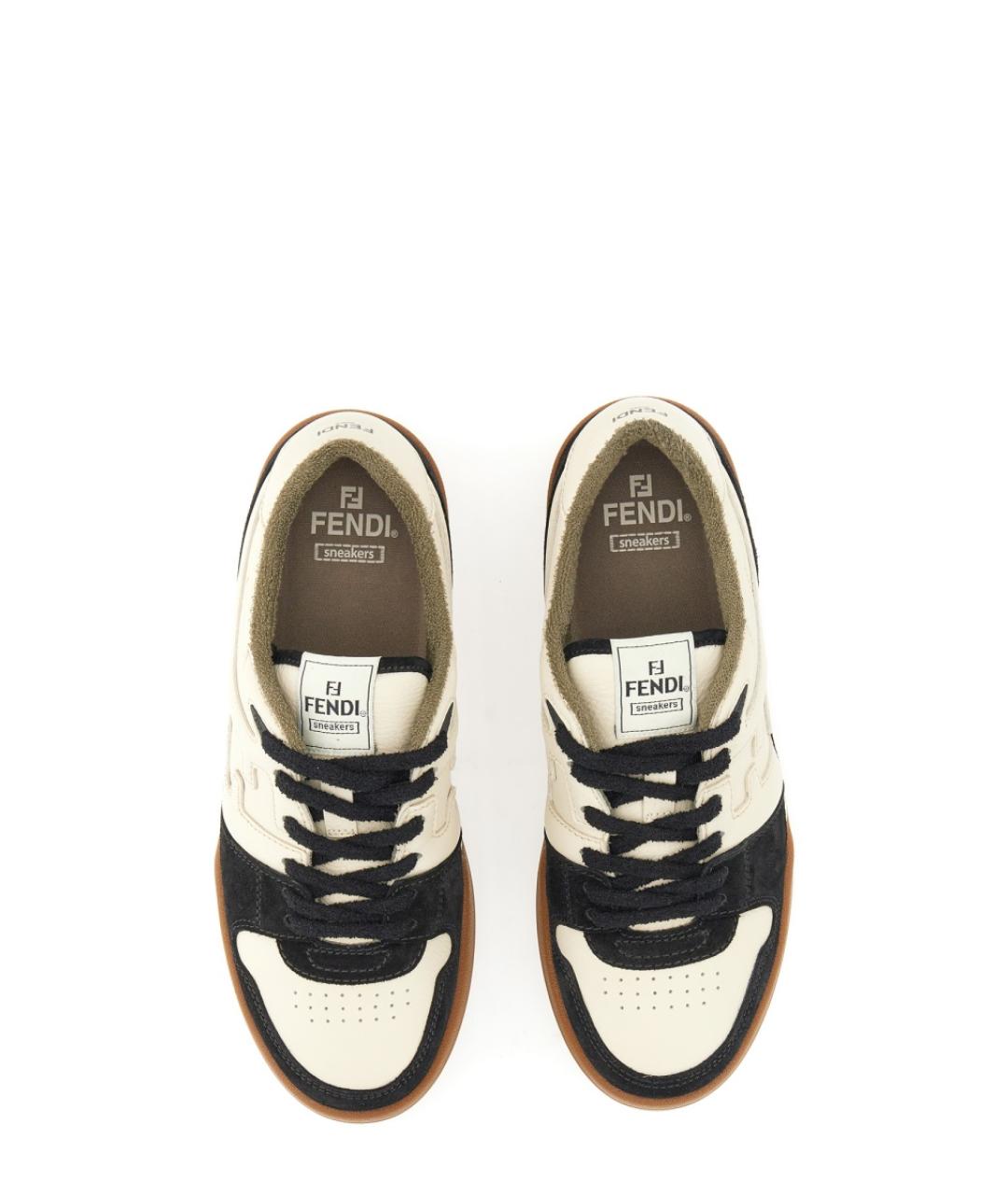 FENDI Мульти кожаные низкие кроссовки / кеды, фото 6