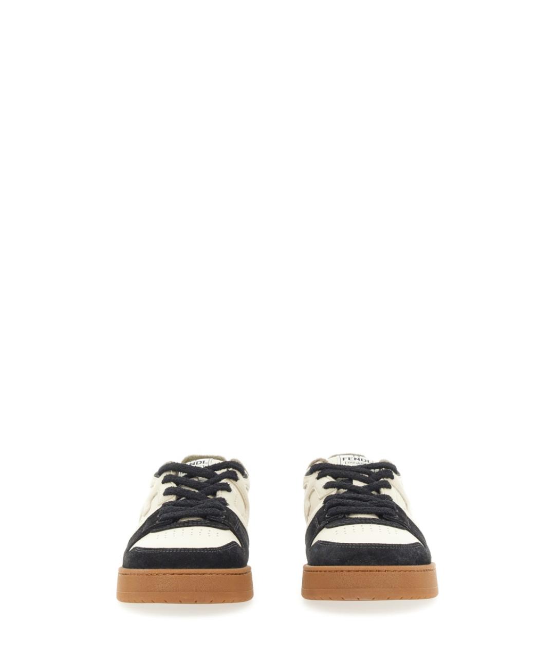 FENDI Мульти кожаные низкие кроссовки / кеды, фото 4