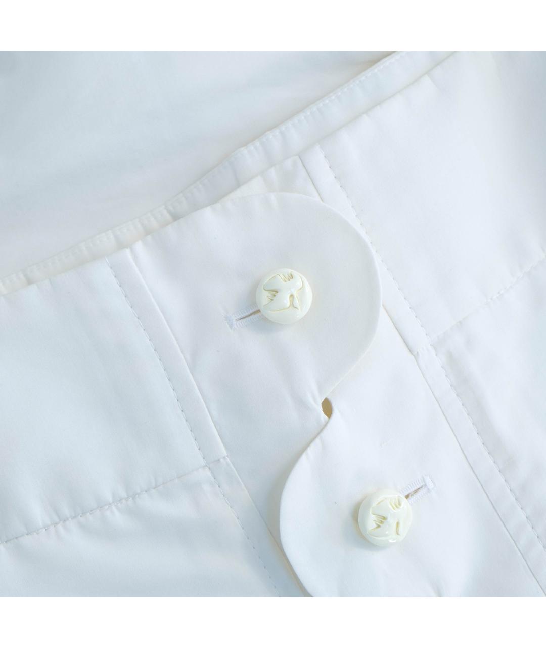 SAINT LAURENT Белый хлопковый костюм с юбками, фото 9