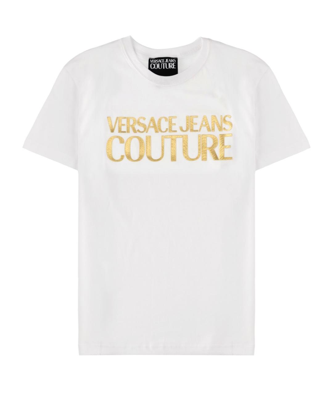 VERSACE JEANS COUTURE Белая хлопковая футболка, фото 1