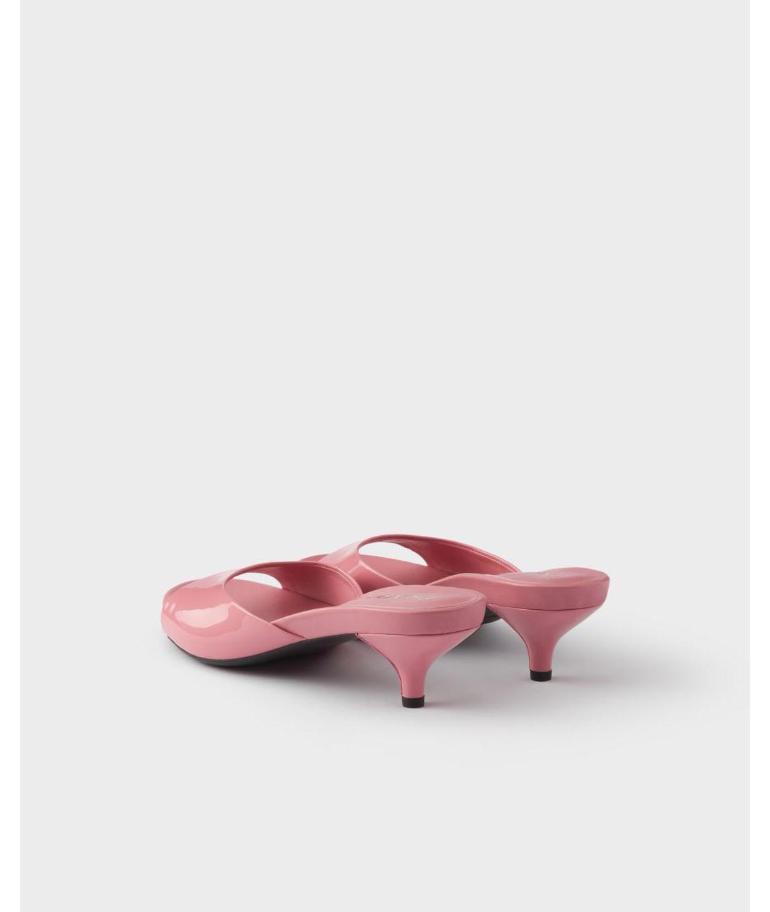 PRADA Розовые босоножки, фото 4