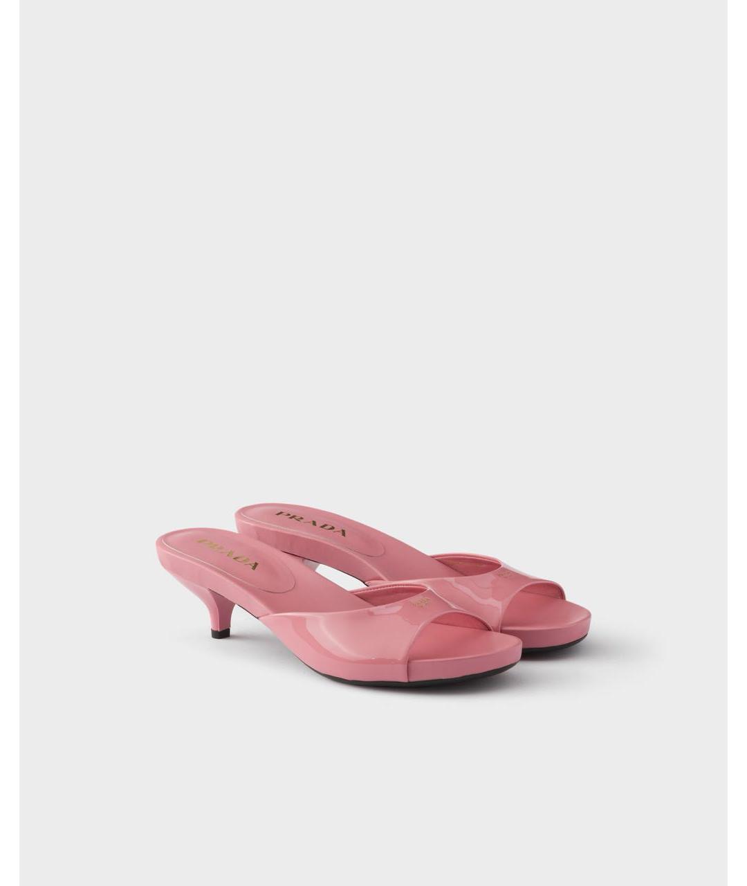 PRADA Розовые босоножки, фото 2
